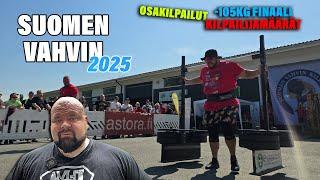 Suomen Vahvin 2025 osakilpailut, -105kg finaali! | Isoja uutisia!