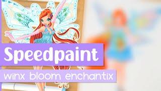 Drawing BLOOM (Enchantix) from WINX CLUB in My Style | Marker Speedpaint | iiKiui