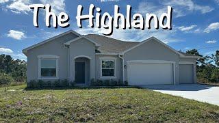 New Construction Home Tour! Lehigh Acres Florida! Holiday Home Builders Highland Model!