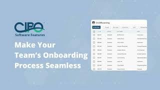 CIPO Software Features: Simplify Onboarding with Customizable Tools #projectmanagement #software