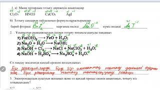 9 сынып 2 тоқсан БЖБ-1, 2 нұсқа