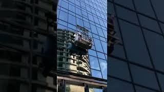 Working of Articulated facade cleaning system