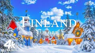 FINLAND 4K Amazing Aerial Film - Meditation Relaxing Music - Natural Landscape