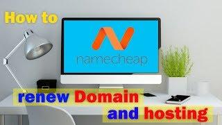 how to renew website domain name and hosting on namecheap | Just Genius - JG 12