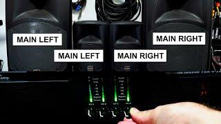 HOW TO USE A 4-CHANNEL POWER AMPLIFIER IN A STEREO SHOW WITH FOUR LOUDSPEAKERS - PARALLEL MODE