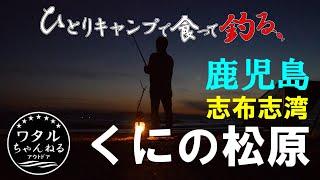 【ひとりキャンプで食って釣る】鹿児島県志布志湾くにの松原