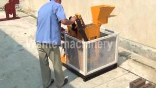 WT1 25 diesel engine interlocking brick machine
