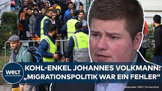 DEUTSCHLAND: Kohl Enkel Johannes Volkmann über die Merkel Jahre, Migration und Rentenpolitik der CDU