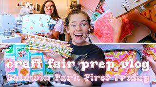 MARKET PREP VLOG | Lots of Sewing | Sewing Boxy Pouches | HUGE Fabric Haul | Studio Vlog #69