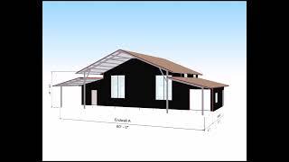 ARIZONA 26 X 60 BARN STYLE BARNDOMINIUM COVERED PORCH