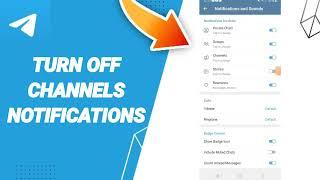 How Turn Off Channels Notifications On Telegram App