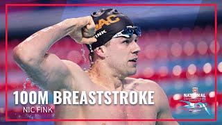 Nic Fink Secures National Title in 100M Breaststroke | 2023 Phillips 66 National Championships