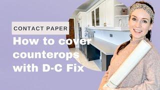 HOW TO APPLY DC FIX CONTACT PAPER | BUDGET KITCHEN MAKEOVER | PEEL AND STICK COUNTERTOP #SHORTS