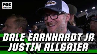 Dale Earnhardt Jr. & Justin Allgaier are emotional after JR Motorsports qualifies for Daytona 500