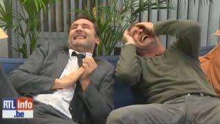 ÉNORME FOU RIRE DE JEAN DUJARDIN ET GILLES LELLOUCHE [HD]