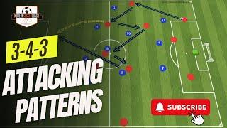 3-4-3 Attacking & Build-Up Patterns to Score Goals!!