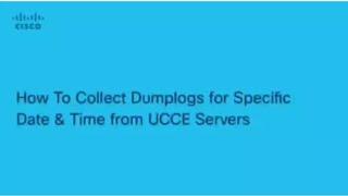 UCCE - How to Collect Dumplogs from UCCE Servers #ucce #voip #ciscotech #contactcentre #technology