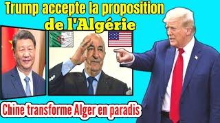Donald Trump accepte la proposition de l'Algérie, Chine transforme Alger en paradis