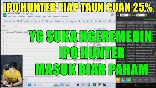 Berapa sih Profit taunan IPO hunter saham ??