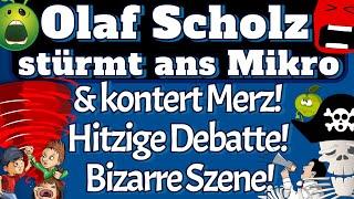 Olaf Scholz stürmt zum Mikro & kontert Merz! Hitzige Debatte! Bizarre Szene! [ Meinungspirat ]
