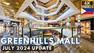 The Modern Mall of GREENHILLS - GH MALL [4K Walking Tour] Manila Philippines - July 2024