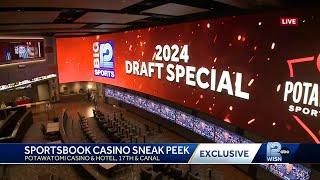 Sneak peek: Potawatomi Casino and Hotel Sportsbook TV screen