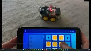 Controlling ELEGOO Smart Robot Car Kit using Bluetooth connection and cell phone