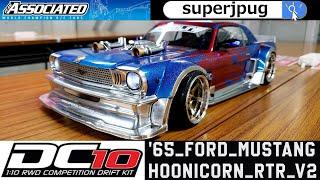 【RC DRIFT】ASSOCIATED DC10 × '65 FORD MUSTANG HOONICORN RTR V2 × Super JPUG Channel