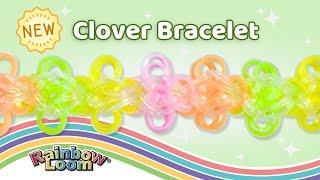 NEW Clover Rainbow Loom Bracelet Tutorial by Angelynn (TutorialsByA™) - Intermediate Level Design