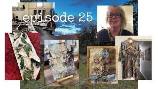 on my studio table - episode 25 (pink elephant? Pop-up shop, ecoprint with me, journal)