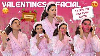  OMG I Tested This VALENTINE'S Pink FACIAL for GLOWING SKIN | Super Style Tips