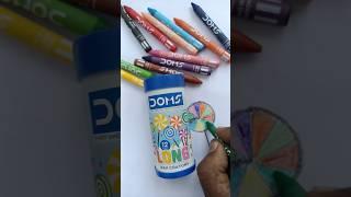 Doms long wax crayons #shorts #youtubeshorts #shortsfeed #unboxing #art #drawing #viral #stationery