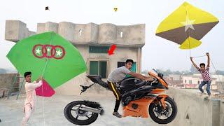 Kite Flying & Nasir Havey Bike Exhaust Chori | Kite