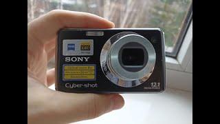 Camera Sony Cyber-Shot DSC-W210 BLACK 12.1Mp digital vintage compact retro rareWORKing CHEAP