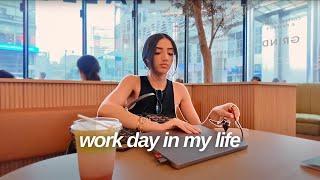 work day in my life | self-care, productivity, meeting new people, holiday prep