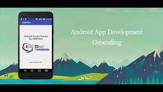 Android Studio Tutorial -  Geocoding API