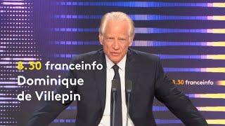 "Nous ne pouvons pas accompagner le rêve chimérique" de B.Nétanyahou, assure Dominique de Villepin