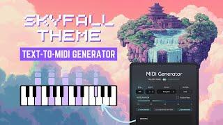 SKYFALL: Text-to-MIDI Generation with AudioCipher x Muse AI