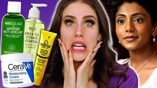 Bridgerton's Charithra Chandran's Nighttime Skincare - Esthe Reacts while her eyelash flies off