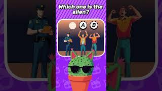 Which one is the alien? #quiz #riddles #puzzle
