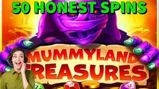 50 MUMMYLAND TREASURES SPINS! PROFIT? #stake #slots