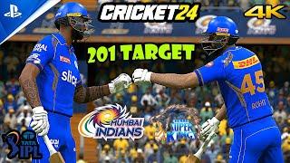 Can MI Chase 201 Against CSK? | Last Over Drama | MI vs CSK IPL 2025 | Cricket 24 | PS5 4K