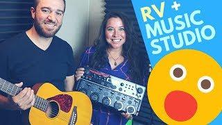 RV MUSIC STUDIO TOUR: How RV Living Musicians Work from Road?