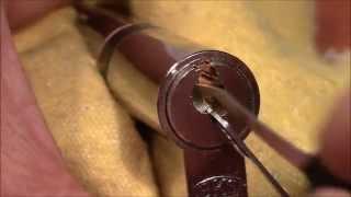 (picking 53) Illuminated picking: BKS euro cylinder with reversible key opened with a "trick"