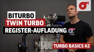 Bi-Turbo, Twin Turbo, Register-Aufladung - Unterschiede und Funktionsweise erklärt! TURBO BASICS #1