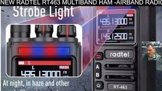 NEW RADTEL RT463 MULTIBAND HAM -AIRBAND RADIO