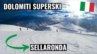 Dolomiti Superski - Sellaronda green, start and finish in Canazei