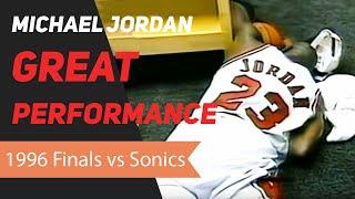 Michael Jordan 1996 NBA Finals Great Performance