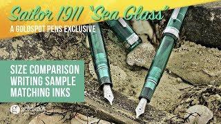 Sailor 1911 Sea Glass Goldspot Pens Exclusive Fountain Pen