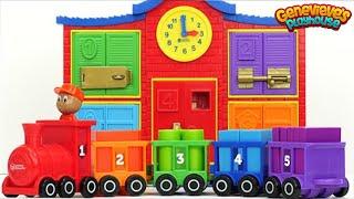 Best Toddler Learning Video for Kids Toy Shapes Train and School!